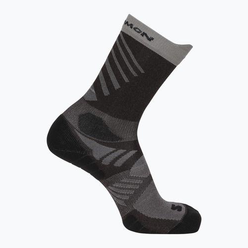 Kojinės Salomon Aero Crew Black Coffee/Iron