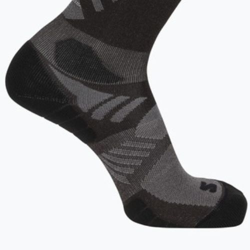 Kojinės Salomon Aero Crew Black Coffee/Iron