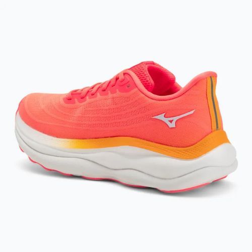 Moteriški bėgimo bateliai Mizuno Wave Sky 9 striking coral/baseball white/citrus