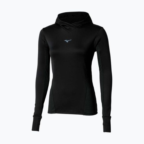 Moteriškas bėgimo džemperis Mizuno Active Warm Hooded black