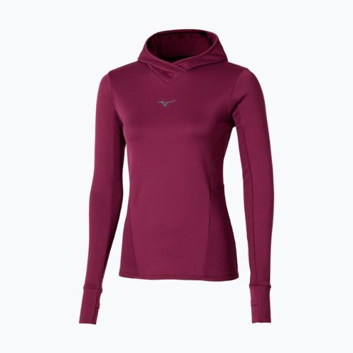 Moteriškas bėgimo džemperis Mizuno Active Warm Hooded dark purple