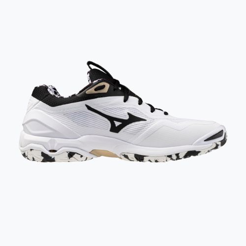 Rankinio bateliai Mizuno Wave Stealth 6 white/black/ge gold