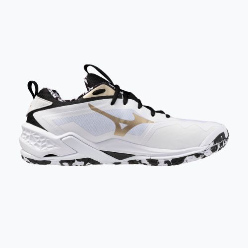 Rankinio bateliai Mizuno Wave Stealth Neo 2 white/black/gold