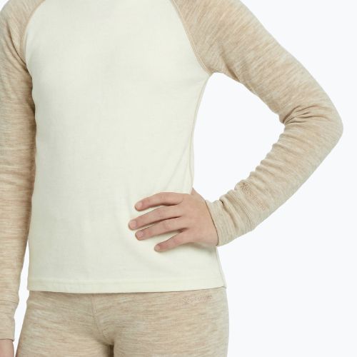 Vaikiškas termoaktyvus apatinis komplektas WOOLCANO Merino SET0982 beige