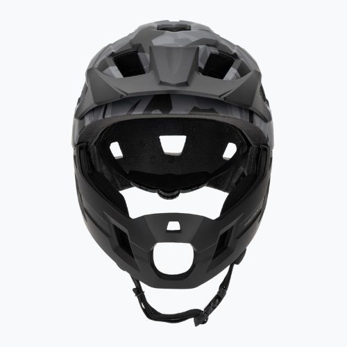Vaikiškas dviračių šalmas ATTABO Predator full face gray