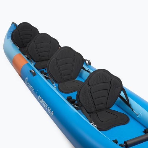 Pripučiamas kajakas 4-osobowy AQUASTIC Cortez 16'9" hybrid blue
