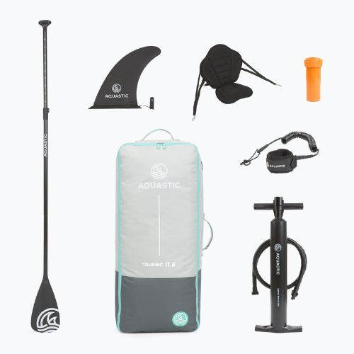 Rinkinys pripučiama lenta SUP AQUASTIC Touring 11'6" blue