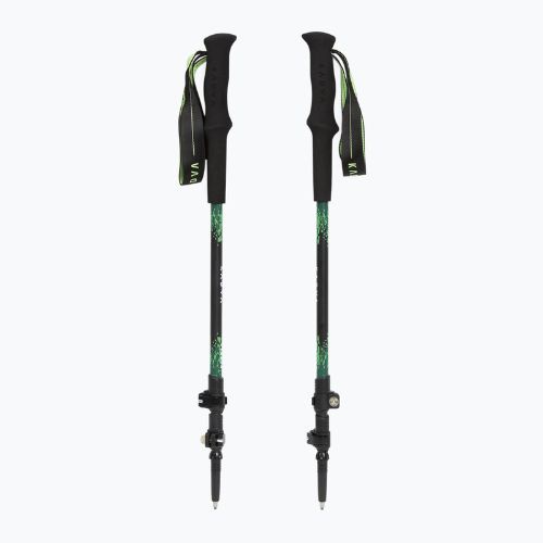 Žygio lazdos KADVA Torre adjustable carbon green