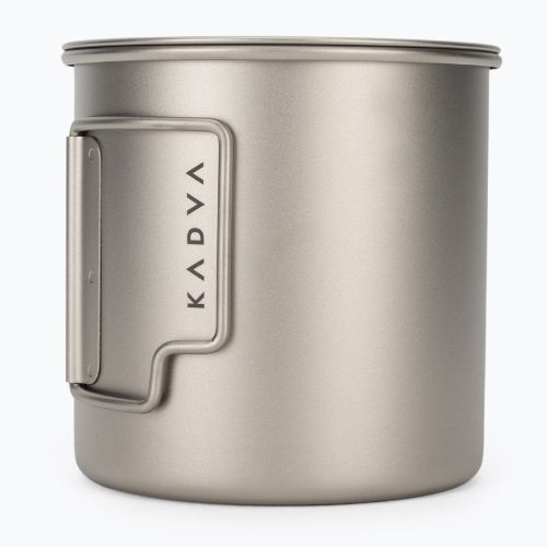 Turistinis puodelis KADVA titanium ultralight gray