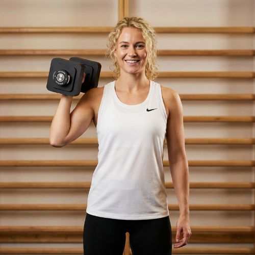 Reguliuojamas hantelis XTREXO 15 kg black