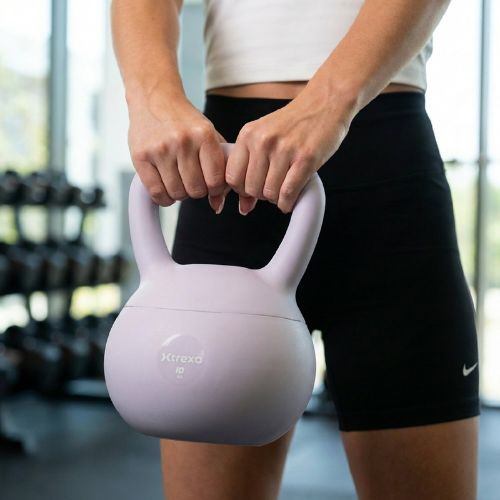Kettlebell SOFT XTREXO 10 kg violetinė