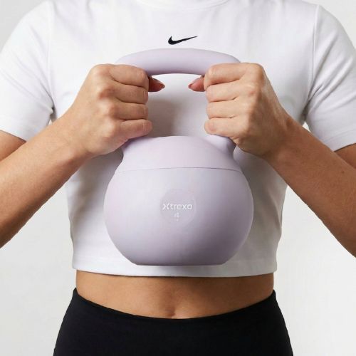 Kettlebell SOFT XTREXO 4 kg violetinė