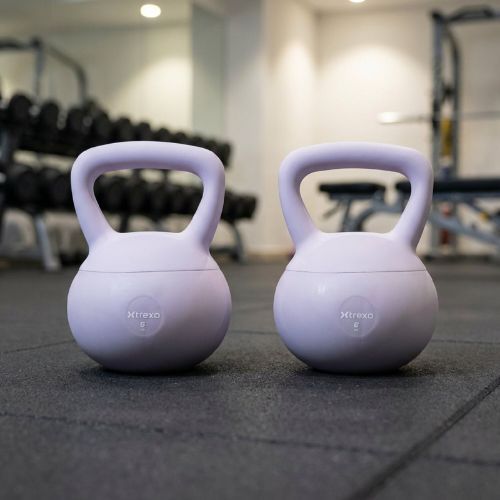 Minkštas kettlebell XTREXO 6 kg purple
