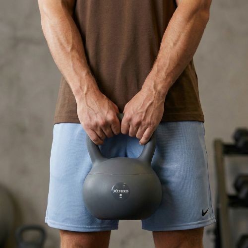Minkštas kettlebell XTREXO 8 kg grey