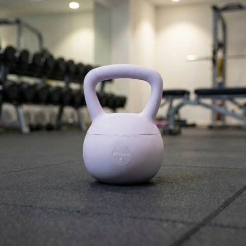 Minkštas kettlebell XTREXO 8 kg purple