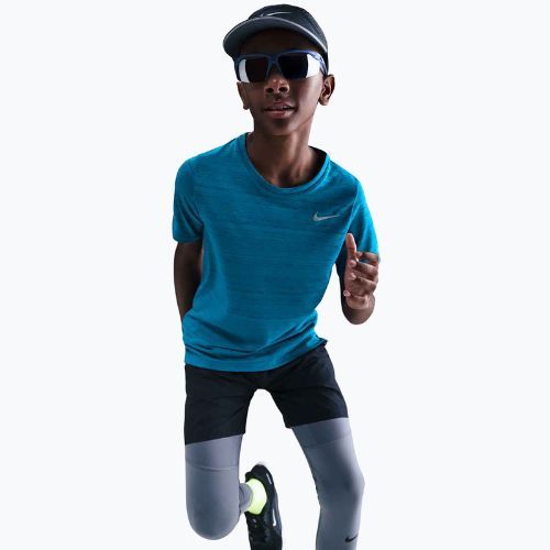 Vaikiški treniruočių marškinėliai Nike Dri-Fit Miler green abyss/green abyss