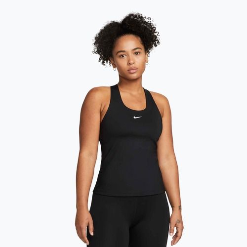 Moteriški marškinėliai Nike Swoosh Medium Support Bra black/black/white