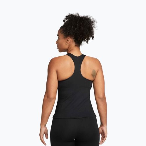Moteriški marškinėliai Nike Swoosh Medium Support Bra black/black/white