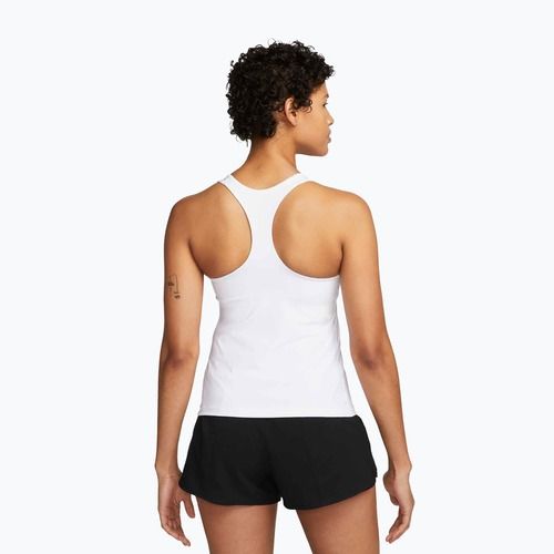 Moteriška sportinė liemenėlė Nike Swoosh Medium Support Bra white/stone mauve/black