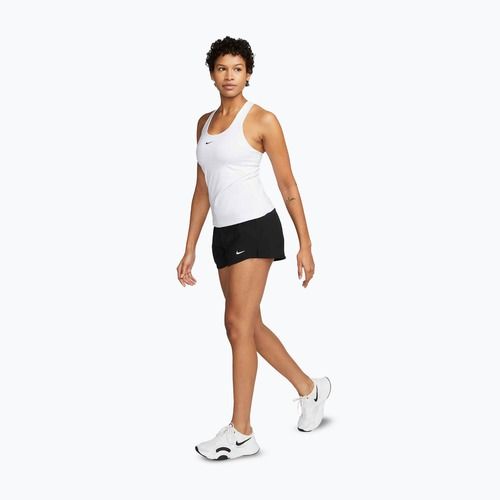 Moteriška sportinė liemenėlė Nike Swoosh Medium Support Bra white/stone mauve/black