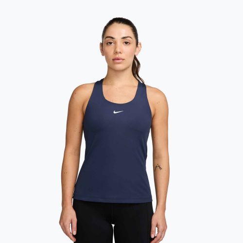 Moteriški marškinėliai Nike Swoosh Medium Support Bra midnight navy/white