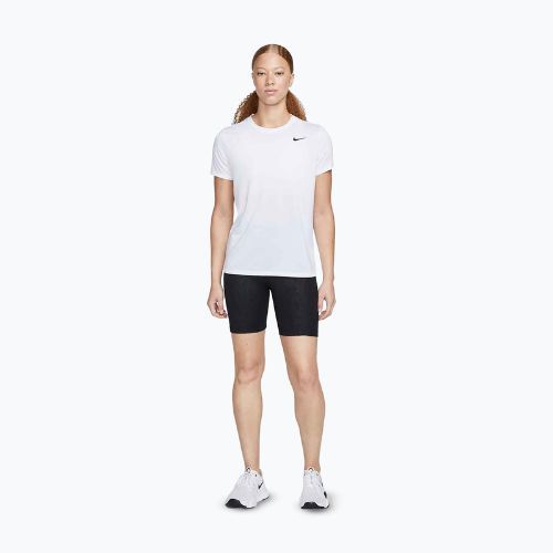 Moteriški treniruočių marškinėliai Nike Dri-Fit white/black