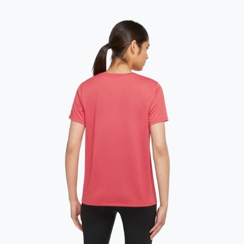 Moteriški treniruočių marškinėliai Nike Dri-Fit sea coral/white