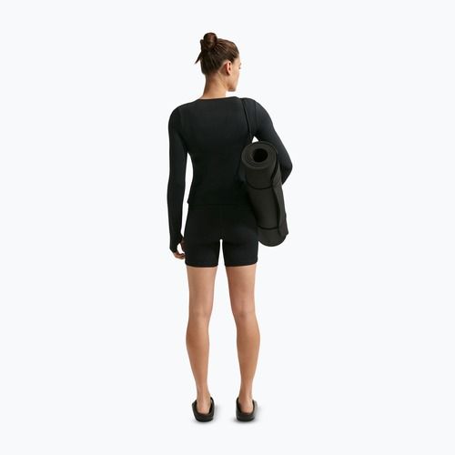 Moteriški marškinėliai ilgomis rankovėmis Nike Fitted black