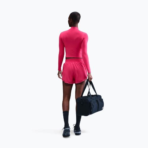 Moteriški ilgomis rankovėmis marškinėliai Nike One Fitted Dri-Fit 1/4 Zip Mid Layer rush pink/white