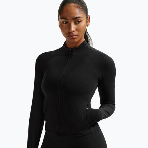 Moteriškas Nike Zenvy Dri-Fit Full Zip juodas/cool grey treninginis džemperis
