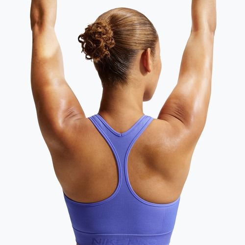 Moteriški marškinėliai Nike Pro Seamless Dri-Fit Cropped sapphire