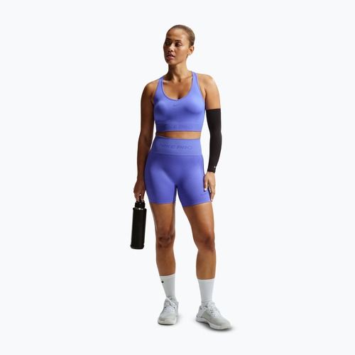 Moteriški marškinėliai Nike Pro Seamless Dri-Fit Cropped sapphire