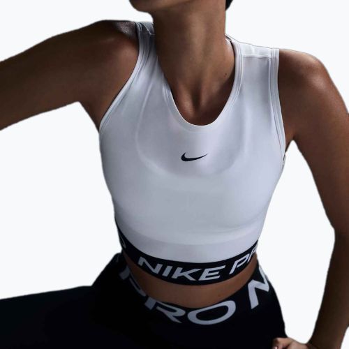Moteriški treniruočių marškinėliai Nike Pro Dri-Fit white/black
