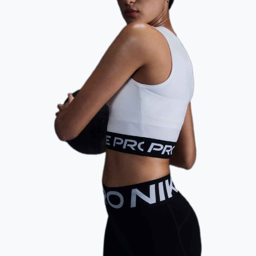 Moteriški treniruočių marškinėliai Nike Pro Dri-Fit white/black
