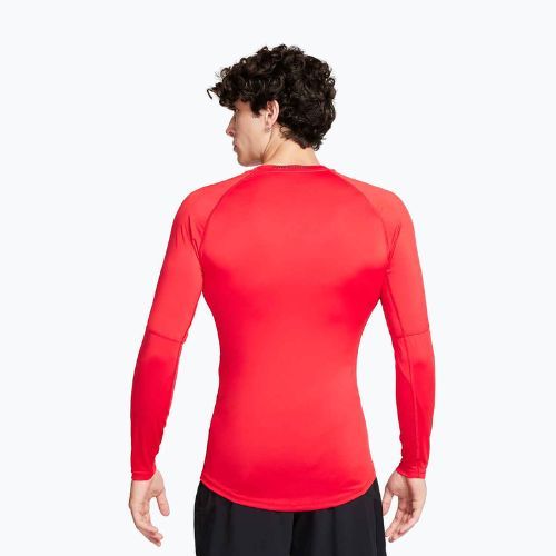 Vyriški treniruočių marškinėliai ilgomis rankovėmis Nike Pro Dri-Fit Tight Fitness university red/black