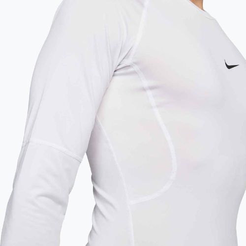 Vyriški treniruočių marškinėliai ilgomis rankovėmis Nike Pro Dri-Fit Tight Fitness white/black