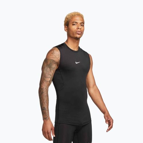 Vyriški marškinėliai Nike Pro Dri-Fit Tight Sleeveless Fitness black/white