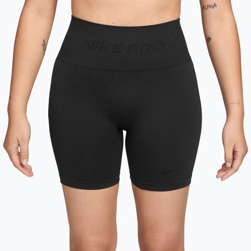 Moteriški šortai Nike Pro Seamless High-Waisted Biker 5" black