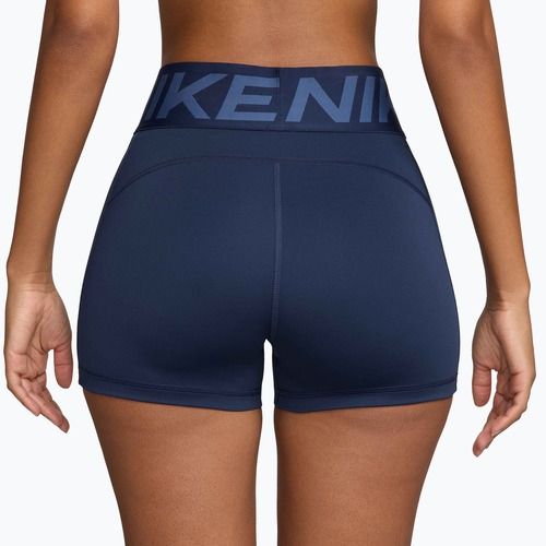 Moteriški šortai Nike Pro Sculpt High Waisted 3" Biker Midnight Navy/White