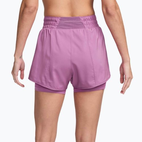 Moteriški šortai Nike One Dri-Fit High-Waisted 3" 2In1 light magenta/white