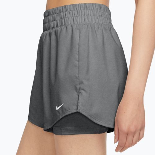 Moteriški šortai Nike One Dri-Fit High-Waisted 3" 2In1 smoke grey/heather/white