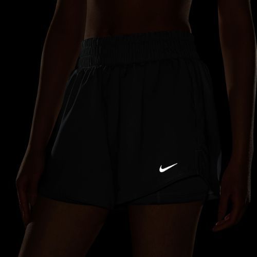 Moteriški šortai Nike One Dri-Fit High-Waisted 3" 2In1 smoke grey/heather/white