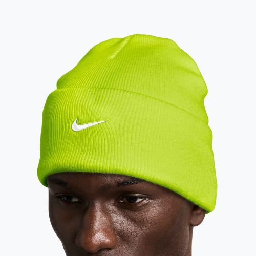 Žieminė kepurė Nike Peak Swoosh Beanie cyber/white