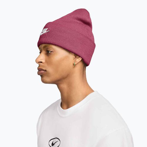 Žieminė kepurė Nike Peak Futura Beanie sweet beet/white