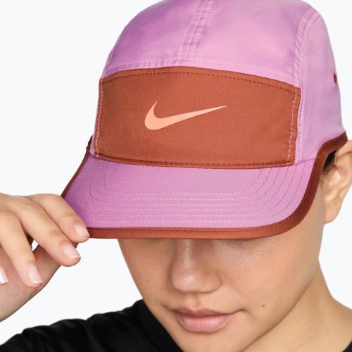 Kepurė su snapeliu Nike Dri-Fit Fly light magenta/dusty peach/orange frost