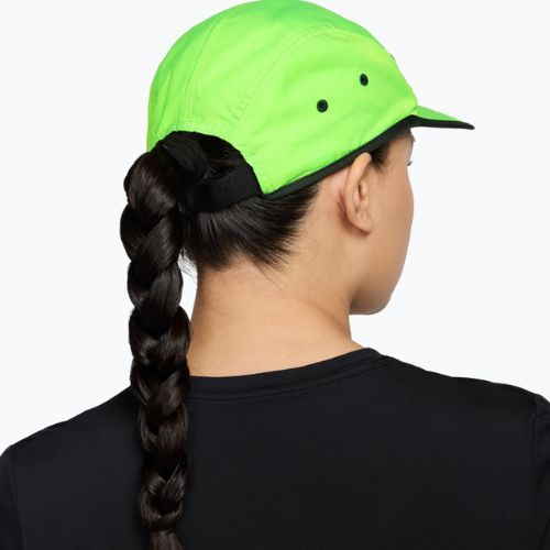 Kepurė su snapeliu Nike Dri-Fit Fly electric green/black spruce/hot lava