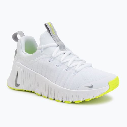 Moteriški treniruočių batai Nike Free Metcon 6 white/volt/metallic silver