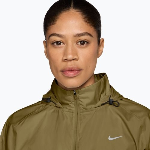 Moteriška bėgimo striukė Nike Tempo Repel olive flak