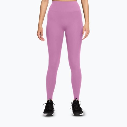 Moteriškos tamprės Nike Zenvy High-Waisted 7/8 light magenta/white