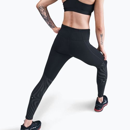 Moteriškos bėgimo tamprės Nike Tempo Flash High-Waisted 7/8 black